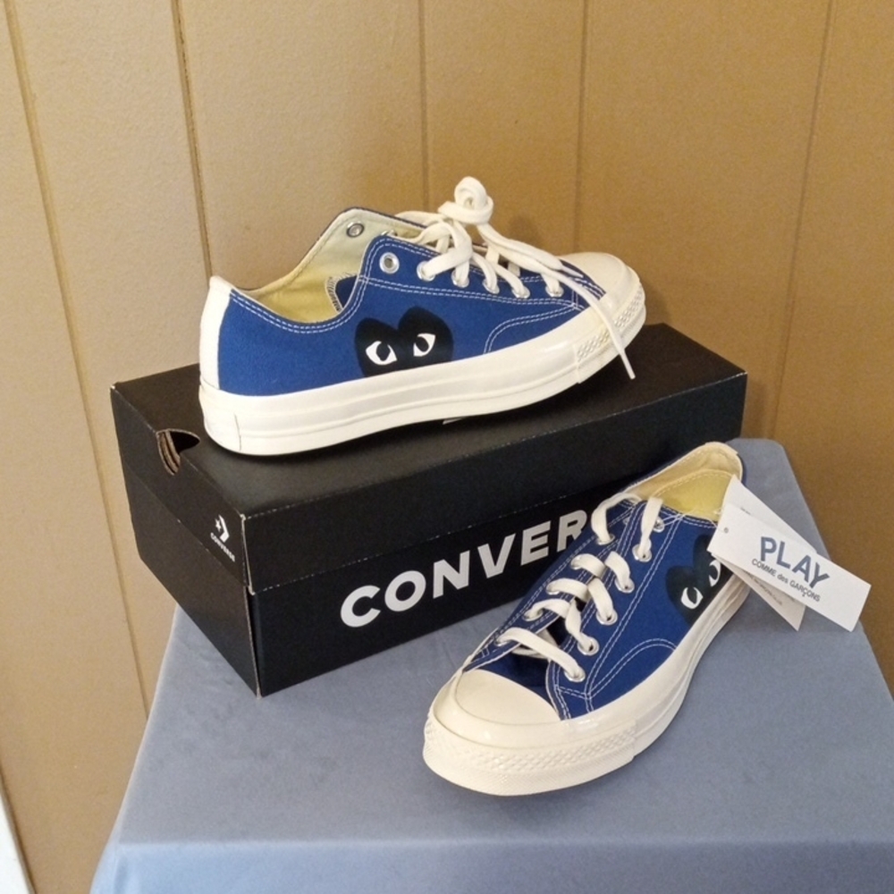 Converse Blue Quartz Comme des Garcons  Low-Top Sneakers